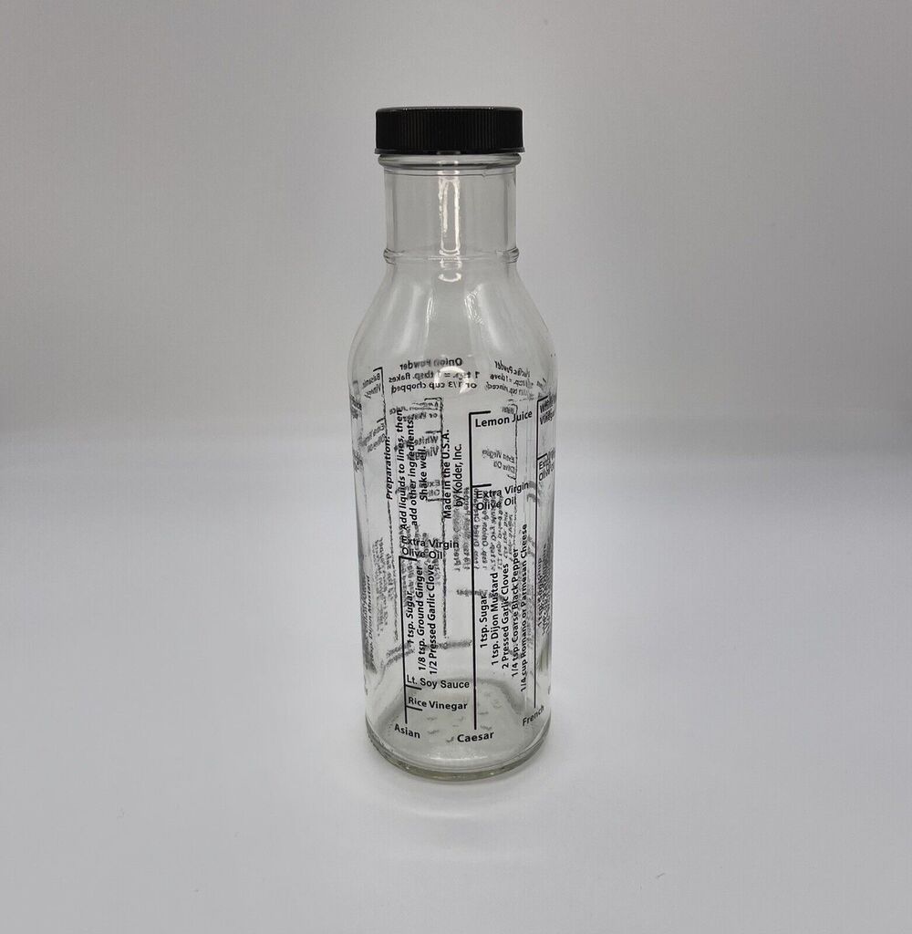 Salad Dressing Mixer Measuring Bottle Measure Mix Serve